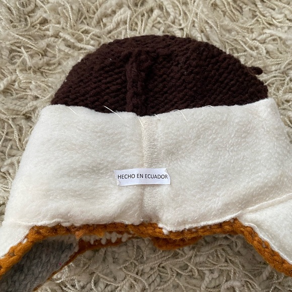 Bundle NEW Artisan HAND KNIT Kids Cold Weather  kids animal Winter Hat Cap - Picture 15 of 16
